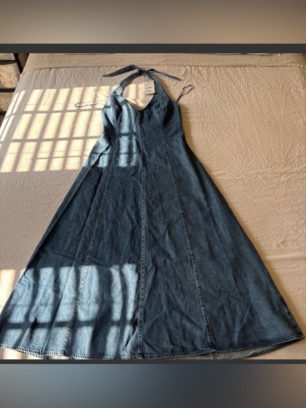 Denim Maxi Dress Zara